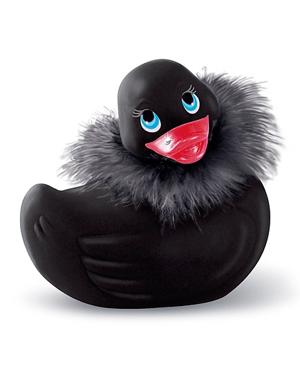 Le Petit Canard Vibrant Noir Plumes Boa