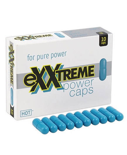 Lot de 10 Capsules Bleues Stimulant Exxtreme Power
