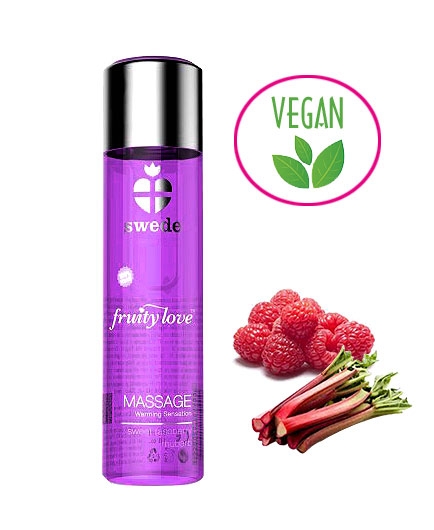 Huile Massage Sensuelle Framboise Rhubarbe 60ml