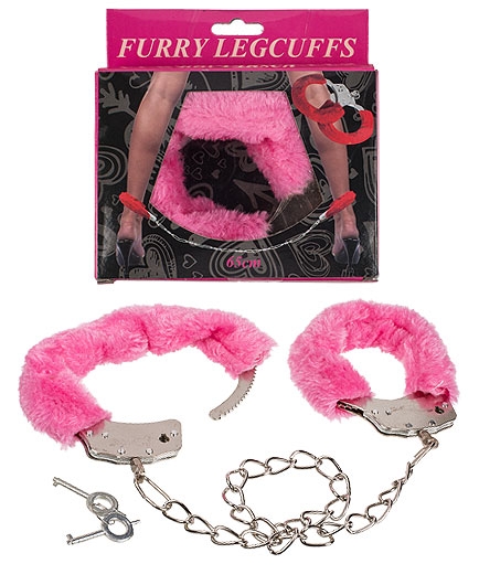 Les Menottes Fourrure Pieds Sexy Rose