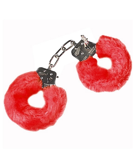 Les Menottes Fourrure Sexy Rouge