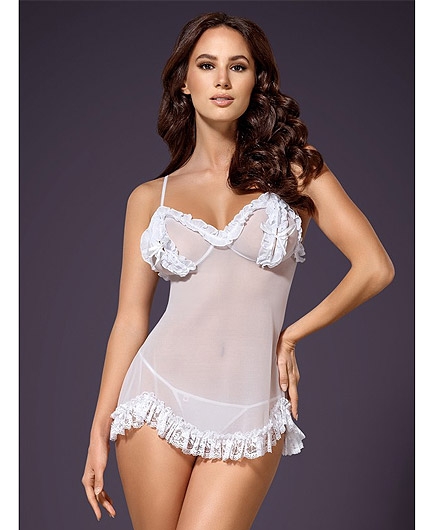 La Nuisette Sexy Blanche avec String Joanna