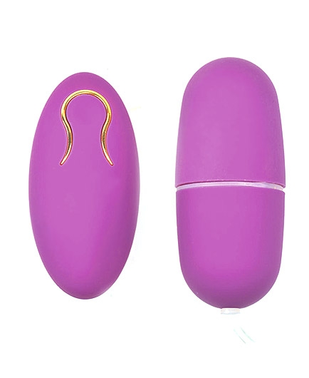 Oeuf Vibrant Télécommandé Violet et Doré