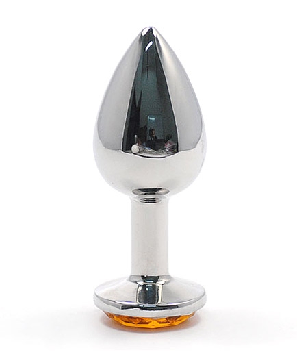 Le Plug Anal Métal Bijou avec Cristal Rosebud