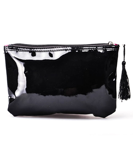 La Pochette de Rangement Sextoy Noir avec Pompon