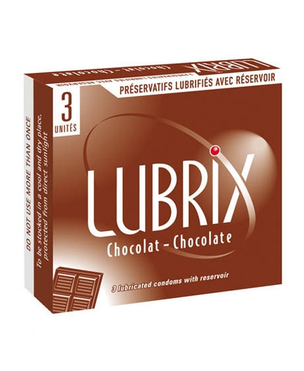 Lot de 3 Préservatifs Parfum Chocolat Lubrix