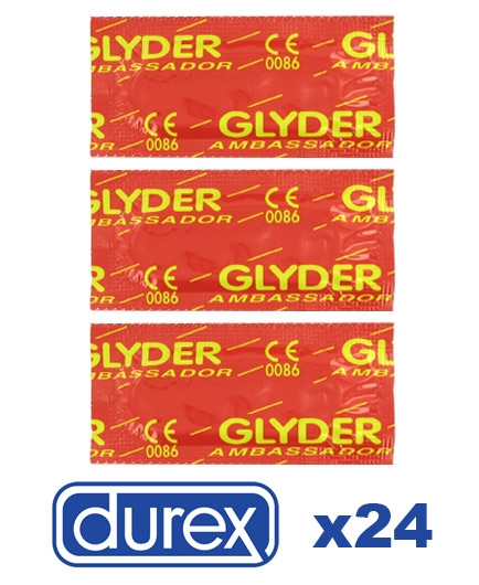 Lot de 24 Préservatifs Durex Classiques Glyder