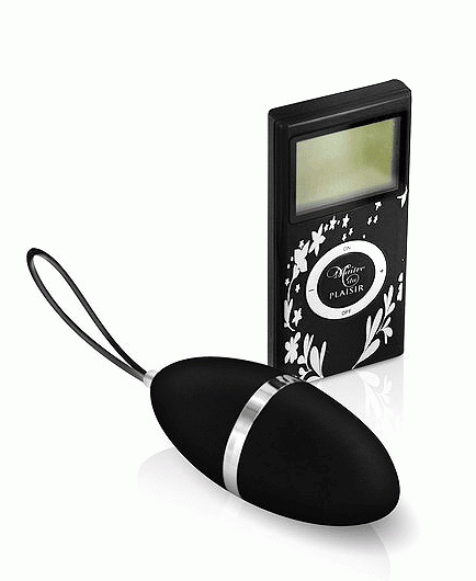 L'Oeuf Télécommandé LCD Luxe Plaisirs Secrets Noir