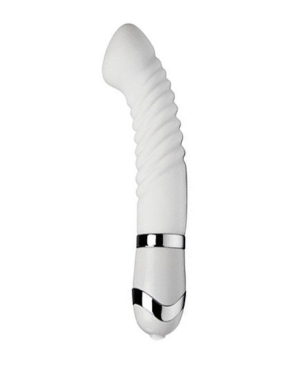 Le Vibro Point G Nervuré Design  Blanc Flexible Le Rêve