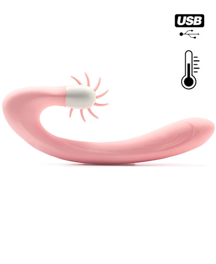 Simulateur Clitoris Langues Rotatives et Point G Silicone