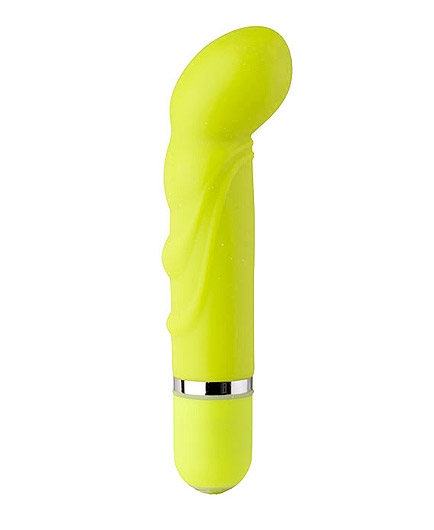 Vibro Point G Luxe Vert Anis Nervures Leds Lumineuses