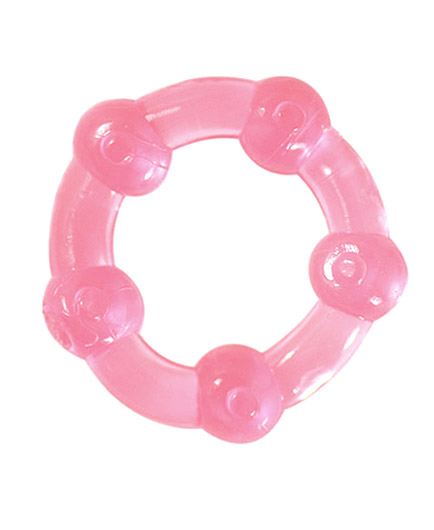 L'Anneau Translucide Extensible Boules Rose - photo 1