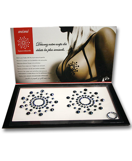 Les Bijoux de Seins Mimi Strass en Cobalt - photo 1