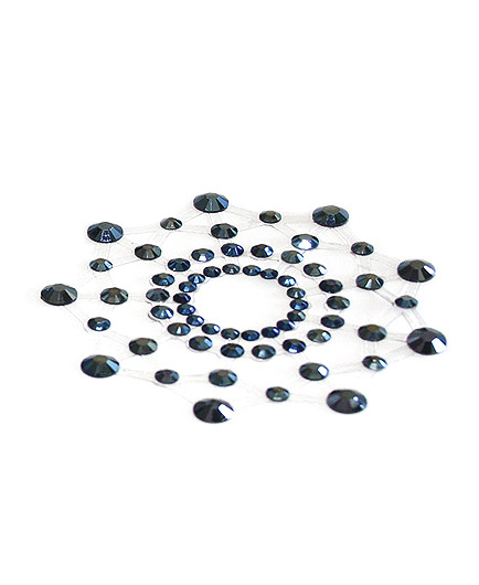 Les Bijoux de Seins Mimi Strass en Cobalt - photo 2