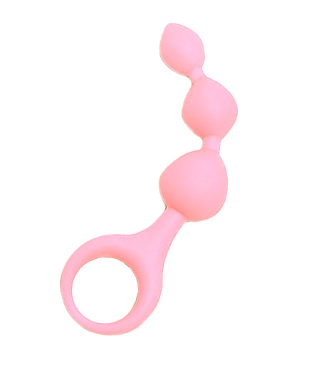 Le Chapelet Boules Anales Roses avec Anneau - photo 1