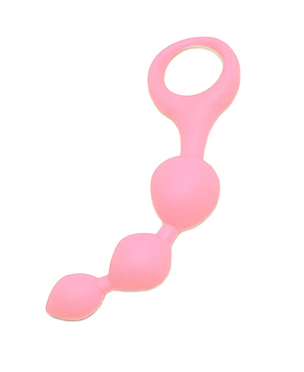 Le Chapelet Boules Anales Roses avec Anneau - photo 2