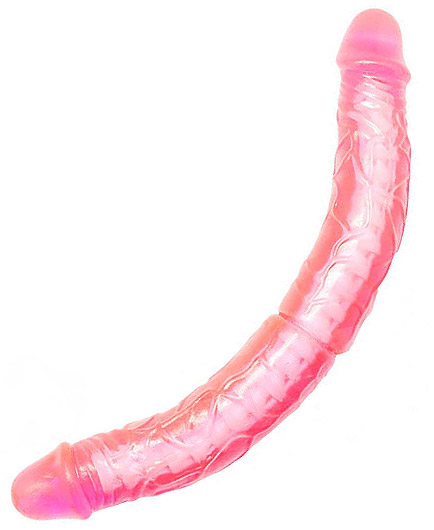 Le Gode Double Pénétration Articulé Fuchsia Géant - photo 1