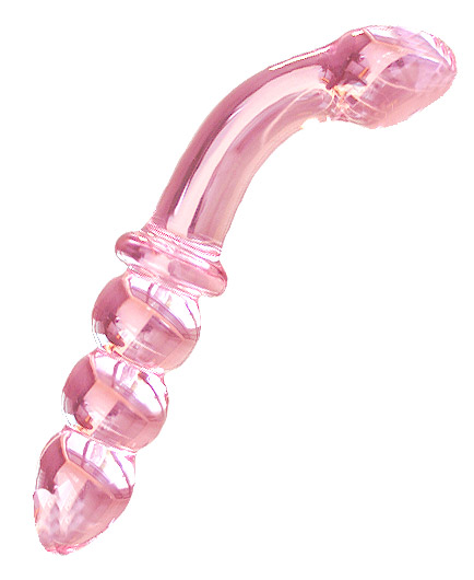 Le Gode en Verre Double Sens Rose Courbé - photo 1