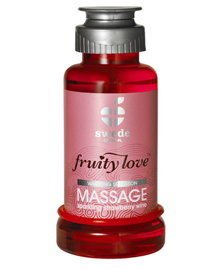 Huile de Massage Sensuelle Fraise Champagne 100 ml - photo 1