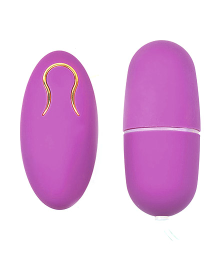 Oeuf Vibrant Télécommandé Violet et Doré - photo 1