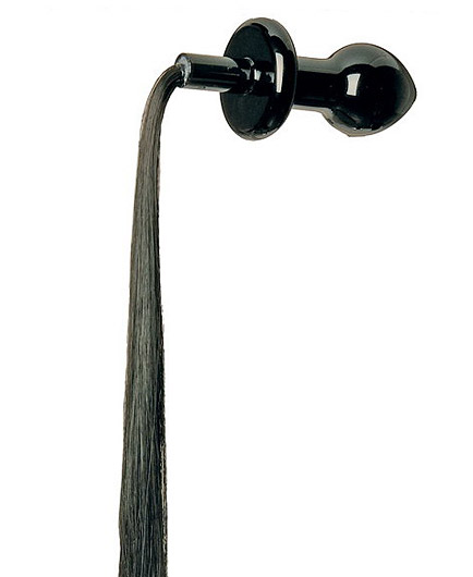 Le Plug Anal Crinière Noire en Verre - photo 2