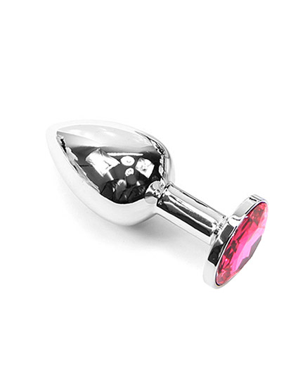 Plug Anal Métal Cristal Bijou Fuchsia Petit Modèle - photo 4