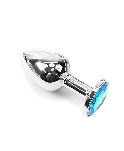 Plug Anal Métal Cristal Bijou Turquoise Petit Modèle - photo 4