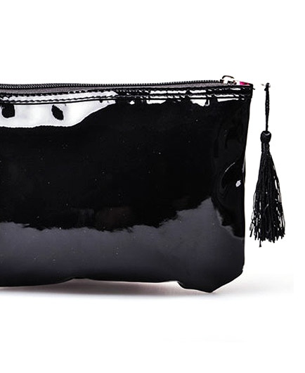 La Pochette de Rangement Sextoy Noir avec Pompon - photo 2