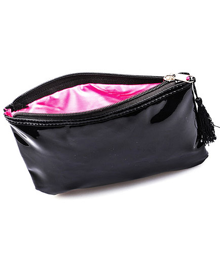 La Pochette de Rangement Sextoy Noir avec Pompon - photo 3