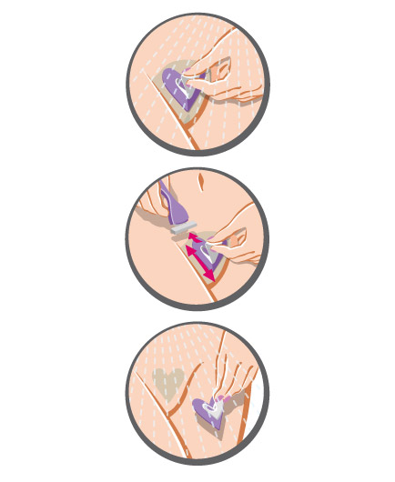 Le Pochoir Rasage Intime Forme Coeur Ladyshape - photo 3