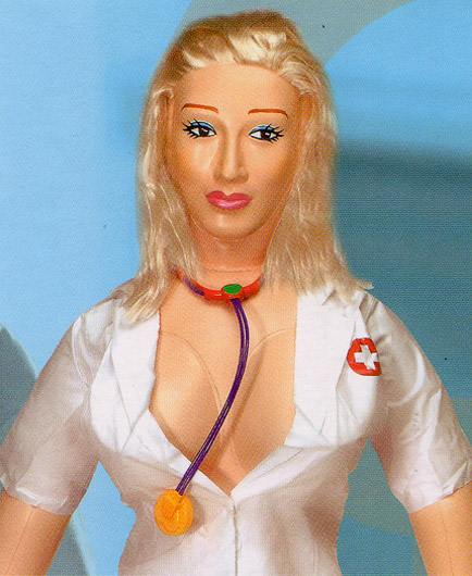 La Poupée Gonflable Vibrante Infirmière avec Accessoires - photo 4