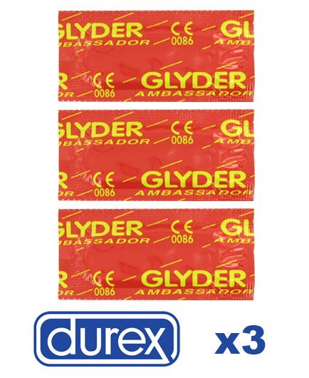 Lot de 3 Préservatifs Durex Classiques Glyder - photo 1