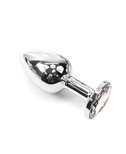Plug Anal Métal Bijou Cristal Rosebud Petit Modèle - photo 4