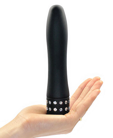 Le Vibromasseur Diamants Elegance 17 cm Noir  - photo 1