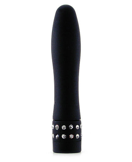 Le Vibromasseur Diamants Elegance 17 cm Noir  - photo 2